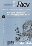 Sub-State entities and co-sovereignty within the EU