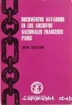 Documentos navarros en los archivos nacionales franceses, Paris